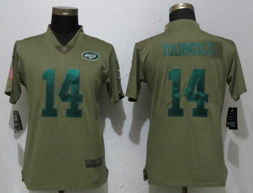 Women Nike Jets 14 Sam Darnold Olive Salute To Service Limited Jersey,We sell and wholesale Women Nike Jets 14 Sam Darnold Olive Salute To Service Limited Jersey on line form chian!